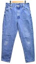 Carhartt カーハート 5ポケット デニムパンツ ジーンズ ワークデニム ワークパンツ デニムブルー W34相当【中古】■(4)