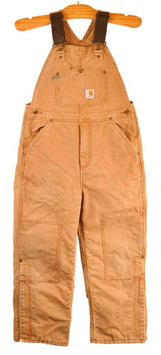 Carhartt カーハート ダブルニー ダック地 ワーク オーバーオール キャメルブラウン W31相当【中古】■ Carhartt カーハート ダブルニー ダック地 ワーク オーバーオール キャメルブラウン W31相当【中古】■