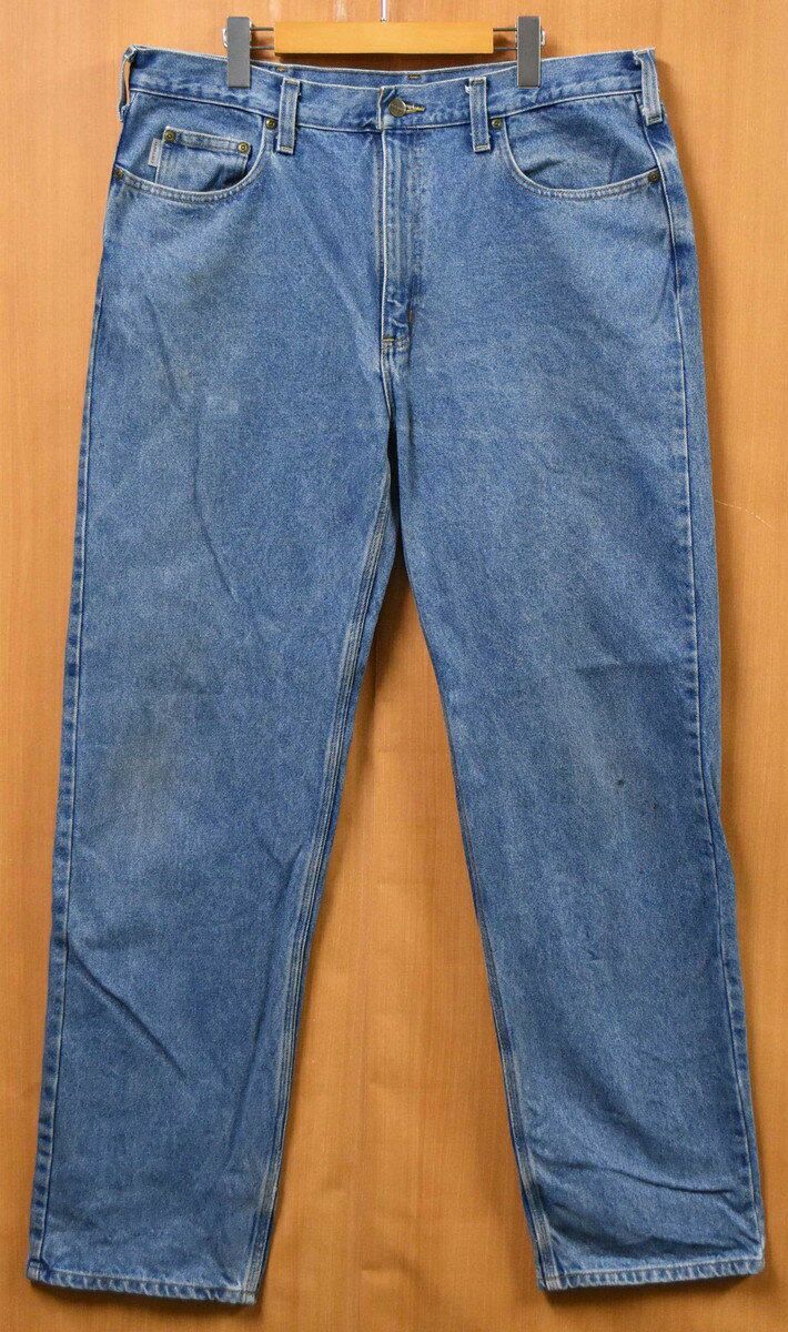 Carhartt カーハート 5ポケット デニムパンツ ジーンズ ワークデニム ワークパンツ ブルーデニム W38【中古】■