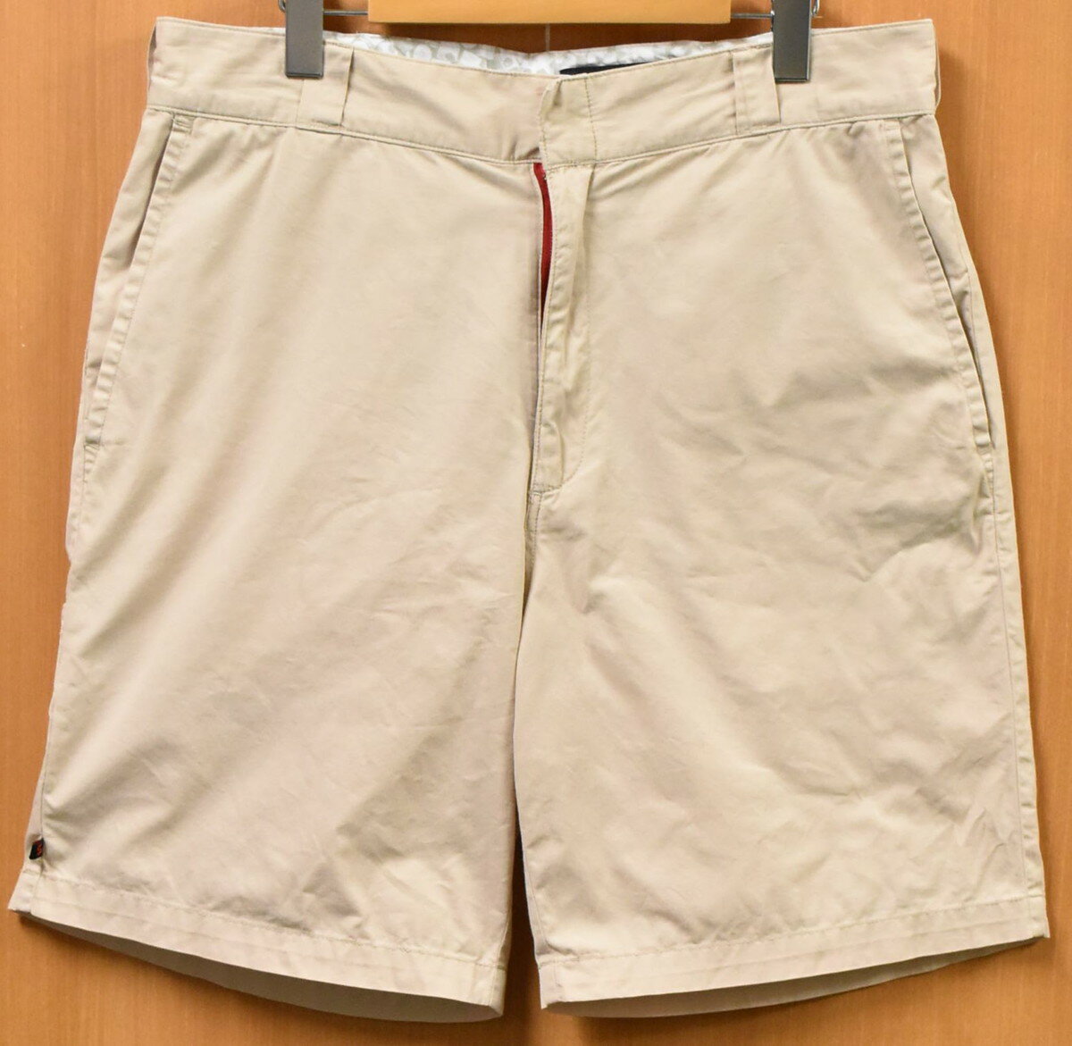 SUBWARE サブウェア ハーフパンツ ショートパンツ ショーツ 薄手コットン ライトベージュ メンズL【中古】■