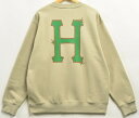 【未使用品】【展示試着品】【ビッグサイズ】HUF ハフ 長袖 プルオーバースウェット サンドベージュ メンズXL【新品】▼