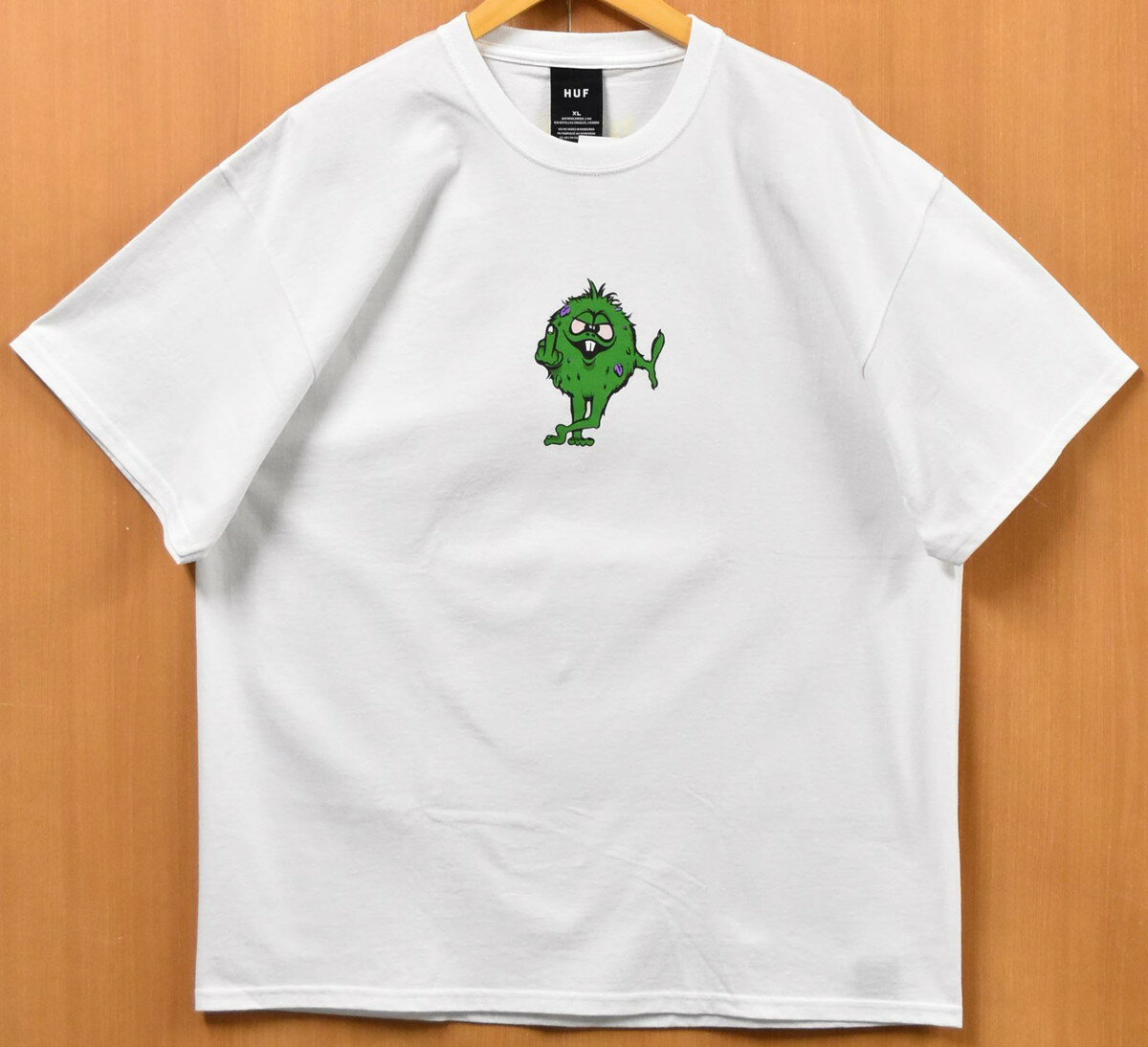 Rakuten - 【アウトレット】【未使用品】【展示試着品】【ビッグサイズ】HUF ハフ 半袖Tシャツ ホワイト プリント ロゴ メンズXL【新品】▼