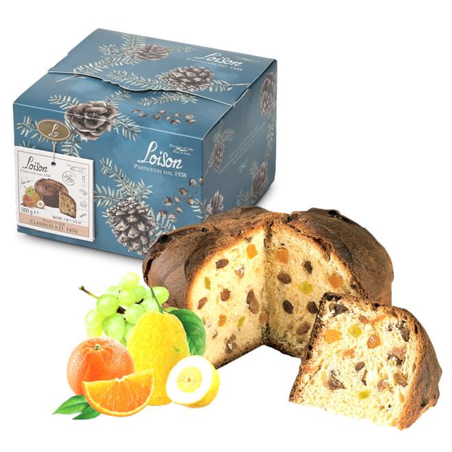 【クーポンあり】ロイゾン【 パネットーネ クラッシコ A.D.1476 】500グラム【2024クリスマス・ご予約】イタリア製パネトーネ・パンドーロイタリアのクリスマスケーキのサムネイル