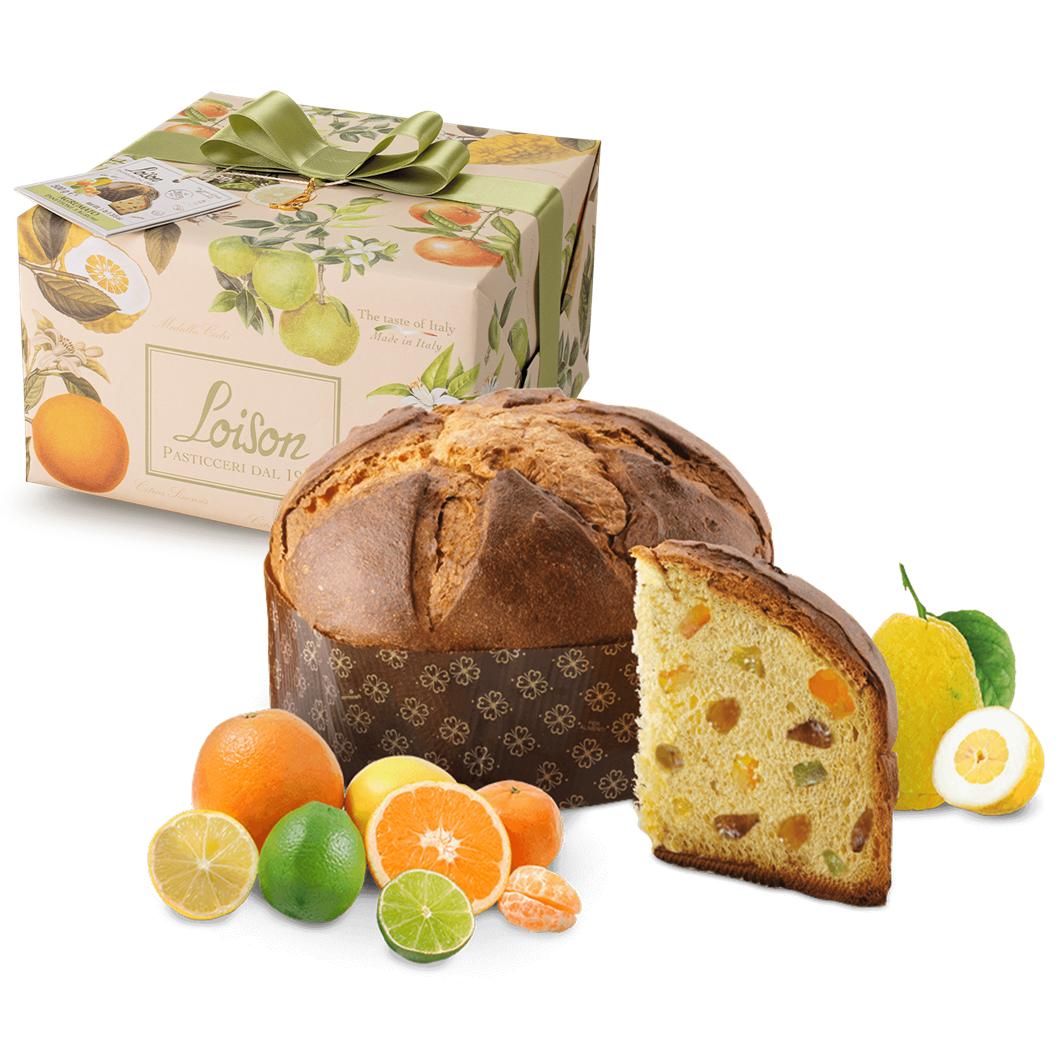 【クーポンあり】ロイゾン【 パネットーネ・5種の柑橘】500グラム【2025クリスマス・ご予約】イタリア製パネトーネ・パンドーロイタリアのクリスマスケーキ