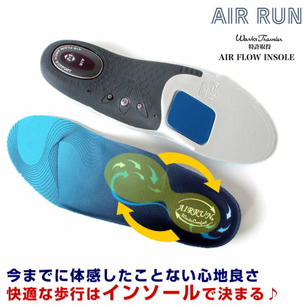 AIRRUN エアーラン 衝撃吸収 インソール 疲れにくい 