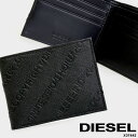 ディーゼル 革二つ折り財布 メンズ 【送料無料】DIESEL ディーゼル NEELA XS 二つ折り財布 メンズ ブラック 黒 サフィアーノレザー X07442 P0598 T8013