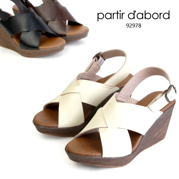 パルティエダボール サンダル ミュール 歩きやすい 疲れにくい ウェッジソール 日本製 レディース 92978