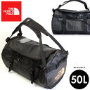 【送料無料】ノースフェイス 50L ベースキャンプ ダッフル リュック バッグ NF0A52STKY4 2WAY BASE CAMP DUFFEL-S BCダッフル 黒 THE NORTH FACE