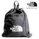 【送料無料】ノースフェイス スポーツ ジム サック ナップサック ジムバッグ メンズ レディース キッズ 黒 ブラック NN2PP04A THE NORTH F...