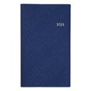 【お買い得品】高橋書店 2025年4月始手帳 ニューダイアリーカジュアル3 手帳判 月間ブロック+週間バーティカル 月曜始 ネイビー 823