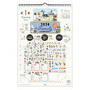【お買い得品】ホールマーク 2026年版 MOOMIN シール付き ファミリーカレンダー 壁掛け ムーミン HALLMARK 845254