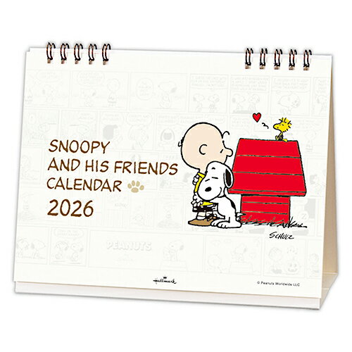 【お買い得品】ホールマーク 2026年版 卓上カレンダー SNOOPY ピーナッツ スヌーピー HALLMARK 845490
