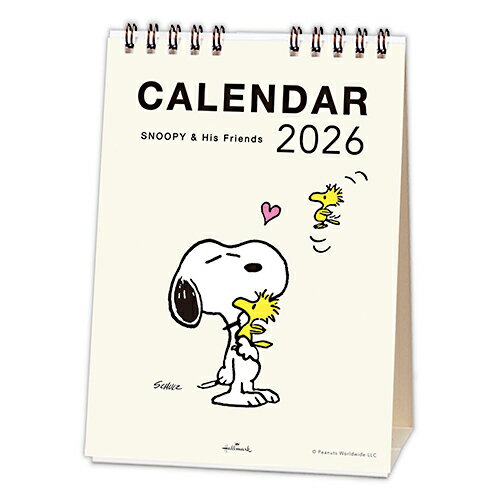 【お買い得品】ホールマーク 2026年版 卓上カレンダー 縦型 スヌーピー ピーナッツ SNOOPY PEANUT HALL..