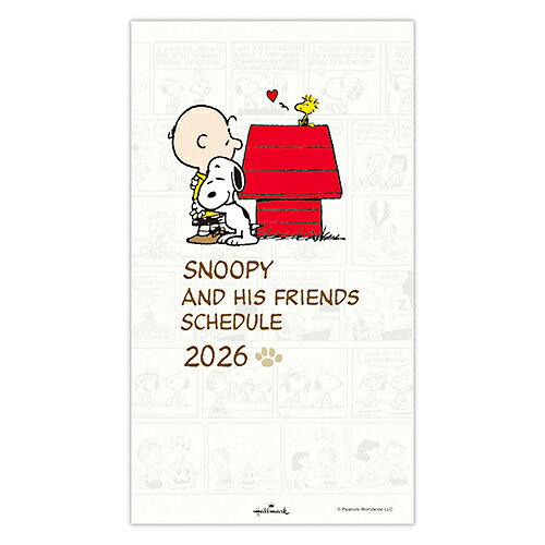 【お買い得品】ホールマーク 2026年版手帳 SNOOPY スリムマンスリーダイアリー ピーナッツ 犬小屋 スヌーピー HALLMARK 845759