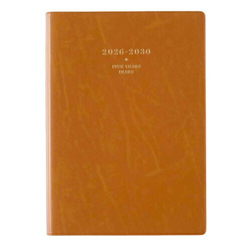 【お買い得品】日本能率協会 2026年1月始まり手帳 NOLTYノルティ メモリー 5年日誌 A5 キャメル 7352