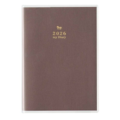 【お買い得品】日本能率協会 2026年1月始まり手帳 PAGAM ペイジェム メモリー 日記 A6 1頁1日 チョコレート 8503