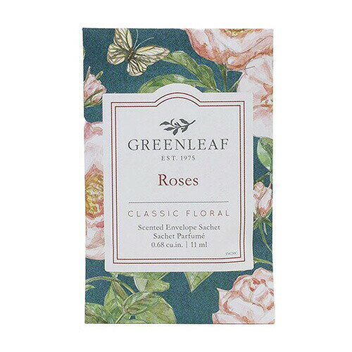 グリーンリーフ フレッシュセンツ S ローズ 芳香剤 GREENLEAF メーカー品番：GL07154 GREENLEAF アメリカ全土をはじめ、フランスやイタリアなど世界各国のファンに愛されているGREENLEAF 社のフレグランスアイテム。 フレッシュセンツをはじめ、キャンドルやスプレーなど、自然な草花の香りや爽やかなフルーツの香りを手軽にどこでも楽しむことが出来ます。専属のベテラン調香師の手により、全てオリジナルのオイルを使用してアイテムごとにブレンドされた香りは、その人のライフスタイルに自然と寄り添う心地よい空間を演出してくれます。 〜How to Use Freshscents〜 ・お気に入りのポーチや、バッグに入れて。開けるときにはふわっと香りが広がり、さりげなく香り付けができます。 ・ギフトラッピングや手紙に添えて。フレッシュセンツを同封すると開けた時に香りが広がります。 ・汗が気になるスポーツ用品もフレッシュセンツがあれば心配無用。使っていないときのスポーツ用品の保管にも最適。 ・引き出しやクローゼットに。柔軟剤を使用するよりも手軽に衣類の香りを楽しめます。シーズンによって香りを変えていただくのもおすすめです。 ・本棚やマガジンラックに。ブックマーカーとしてもおすすめ。本を手に取る度に良い香りが広がり、リラックスできます。 ・コートやバッグの壁掛けフックにも。壁面など普段フレグランスを使用することが難しいスペースにもさげて使用できます。 フレッシュセンツを最後まで楽しむために 手軽にどこでも楽しめるフレッシュセンツ。Sサイズは車の中やバッグ、引き出し、名刺ケースの中などにおすすめです。 香りが薄くなったら、フレッシュセンツの中身を床にまき、掃除機で吸わせてください。掃除機を使うたびに心地よい香りがお部屋に広がります。 【フレッシュセンツご使用上の注意】 フレッシュセンツの紙パッケージ及び内容物が家具等の塗装面、プラスティックや革製品等に直接触れますと、ご使用環境によっては中身のオイルが染み出し、製品の変色、破損を引き起こしてしまう可能性があります。ご使用の際は十分ご注意ください。 ●香り：［ローズ］庭いっぱいに咲きほこるローズガーデンの優雅な香り ●本体サイズ：W59×H90mm　　11.09ml ●芳香期間 ：約2 ヶ月（季節や使用環境によって異なります） GREENLEAF　フレッシュセンツ　＜S size＞ 　　 クラシックリネン　　 シースプレイ　　 ベラフリージア　　　 　　 ラベンダー　　 ローズ　　 マグノリア　　　 　keyword：人気　おしゃれ　お洒落　オシャレ　おすすめ　オススメ　プレゼント　ギフト　贈り物　クリスマスプレゼント　誕生日プレゼント　母の日　ホワイトデー　記念日　記念品　レディース　女性　フレグランス　香り　アロマ　芳香剤　ディフューザー　サシェ