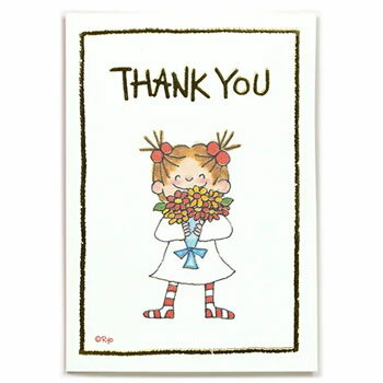 【お買い得品】グリーティングライフ COCOココちゃん サンキューミニカード フラワー RY-1032
