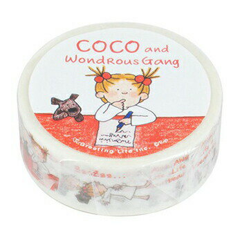 【お買い得品】グリーティングライフ COCO ココちゃん マスキングテープ ココちゃん 15mm幅×7m巻 RYZ-947