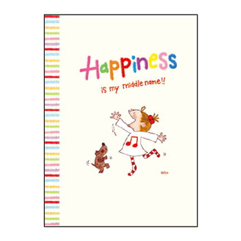 【お買い得品】グリーティングライフ COCO ココちゃん A5サイズ ノート ハピネス RYN-1008・8個までメール便可