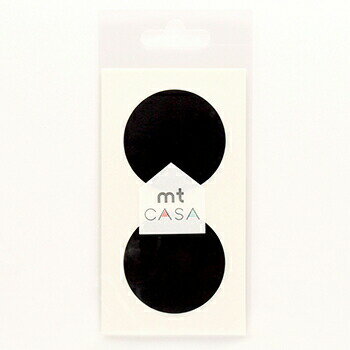 【お買い得品】カモ井加工紙 mt CASA seal マットブラック シール：φ50mm：5シート(10ピース) MTCDS011