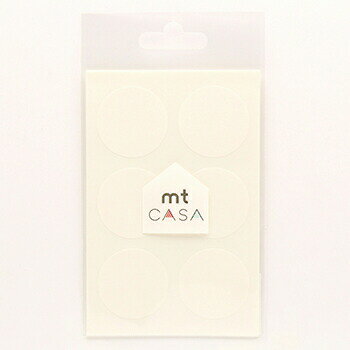 【お買い得品】カモ井加工紙 mt CASA seal Sサイズ マットホワイト シール：φ35mm：5シート(30ピース) MTCDSS01