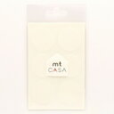 【お買い得品】カモ井加工紙 mt CASA seal Sサイズ マットホワイト シール:φ35mm:5シート(30ピース) MTCDSS01