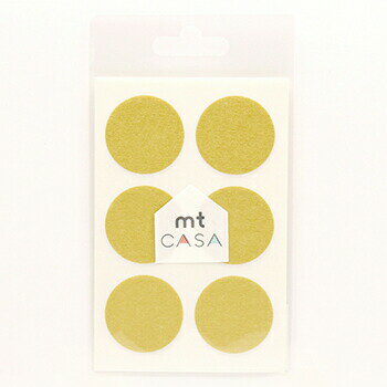 カモ井加工紙 mt CASA seal Sサイズ 金 シール：φ35mm：5シート(30ピース) MTCDSS05