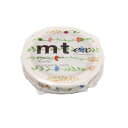 【お買い得品】カモ井加工紙 mt ex フラワーライン 幅7mm×7m巻 マスキングテープ MTEX1P177