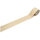 【お買い得品】カモ井加工紙 mt wrapping 水貼りテープ ストライプホワイト(45mm×10m巻) ラッピングシリーズ MTGAMT05
