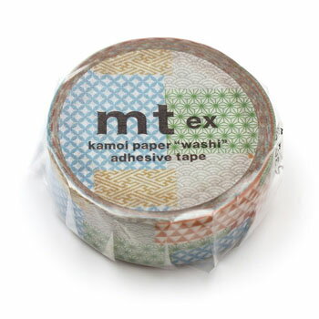 【お買い得品】カモ井加工紙 マスキングテープ mt ex 和柄ミックスパターン (幅15mm×長さ7m) MTEX1P228