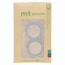 【お買い得品】カモ井加工紙 マスキングテープ mt upcycle tape みず×灰紫 (幅15mm×長さ7m) 古紙70%使用 MT02UP02