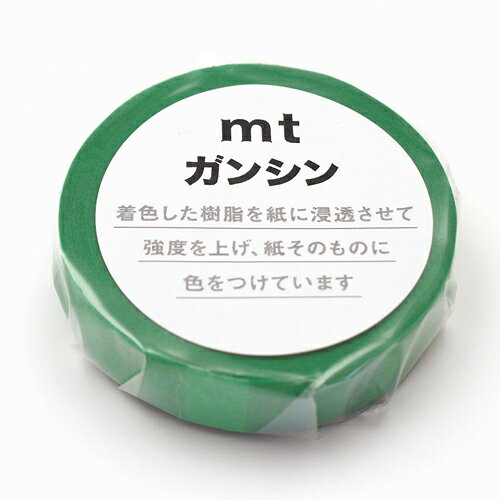 【お買い得品】カモ井加工紙 マスキングテープ mt ガンシン (幅15mm×長さ20m) 緑色 MTGANS13
