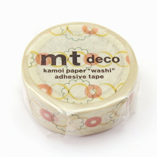 【お買い得品】カモ井加工紙 マスキングテープ mt 1P deco カモ井レトロデザイン ボタン (幅15mm×長さ7m) MT01D570