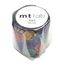 【お買い得品】カモ井加工紙 マスキングテープ mt fab 型抜き星とタイル テープ幅45mm×3m巻 MTKT1P18