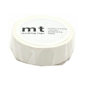 カモ井加工紙 マスキングテープ mt 1P ベーシックシリーズ 15mm×7m マットホワイト MT01P208R