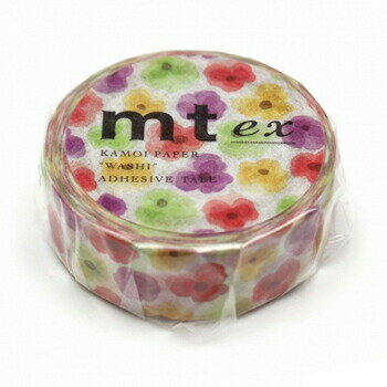 【お買い得品】カモ井加工紙 マスキングテープ mt ex パンジー15mm×7m巻 mtEX1P149R