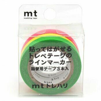 【お買い得品】カモ井加工紙 mt トレハリ 詰替用テープセットC 蛍光 (5mm×7m) MTTCP04