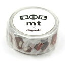 【お買い得品】カモ井加工紙 マスキングテープ mt×dagashi milk チロルチョコ(15mm×3m巻)駄菓子 だがし MTDAGA013
