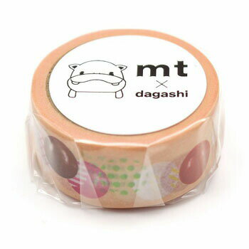 【お買い得品】カモ井加工紙 マスキングテープ mt×dagashi カラーチョコ チーリン製菓(15mm×3m)駄菓子 だがし MTDAGA019