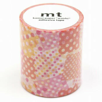 【お買い得品】カモ井加工紙 マスキングテープ mt decoシリーズ ネガポジドットピンク(50mm×7m巻) MT5W422