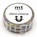 【お買い得品】カモ井加工紙マスキングテープmt×artistアイランドユニバース フラッグL(15mm×7m)islanduniverse MTLAND02