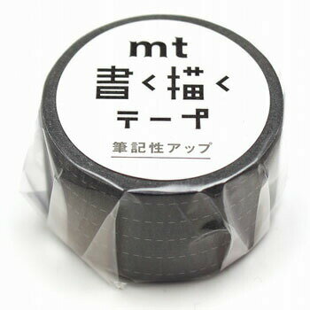 【お買い得品】カモ井加工紙 マスキングテープ mt 書く描くテープ 点線黒(25mm×7m巻) MTKAKU07