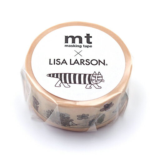 【お買い得品】カモ井加工紙マスキングテープmt×NordicCountriesリサ・ラーソン はりねずみガーデン (18mm×7m) MTLISA20