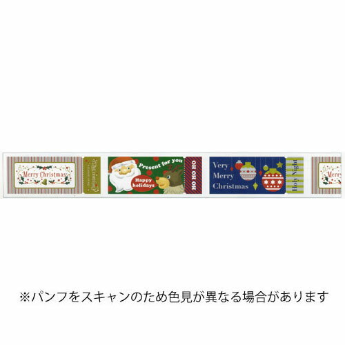 【お買い得品】カモ井加工紙 マスキングテープ mt christmas クリスマスチケット (24mm×5m) MTCMAS166