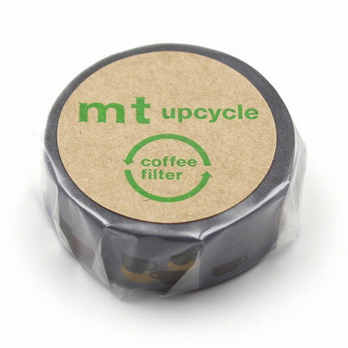 【お買い得品】カモ井加工紙 マスキングテープ mt upcycle 重なるティーカップ (15mm×5m) アップサイクル MT01UP03