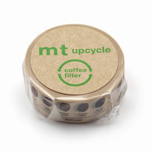 【お買い得品】カモ井加工紙 マスキングテープ mt upcycle コーヒーロースト (15mm×5m) アップサイクル MT01UP04