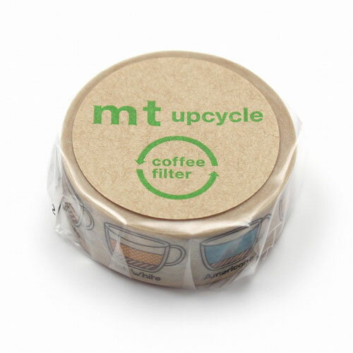 【お買い得品】カモ井加工紙マスキングテープmt upcycleエスプレッソコーヒーの手引き(15mm×5m)アップサイクル MT01UP05