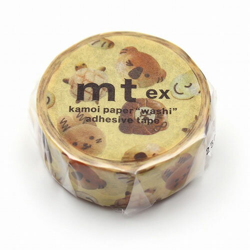 【お買い得品】カモ井加工紙 マスキングテープ mt ex どうぶつパン (15mm×5m) MTEX1P256