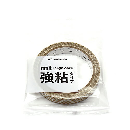 【お買い得品】カモ井加工紙 マスキングテープ mt large core ドット 強粘着 (幅15mm×長さ25m) 金 MT01L073